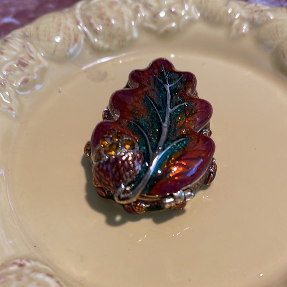 VERY CUTE AND PRETTY MONET LEAF ENAMEL MULTICOLOR - Picture 7 of 11